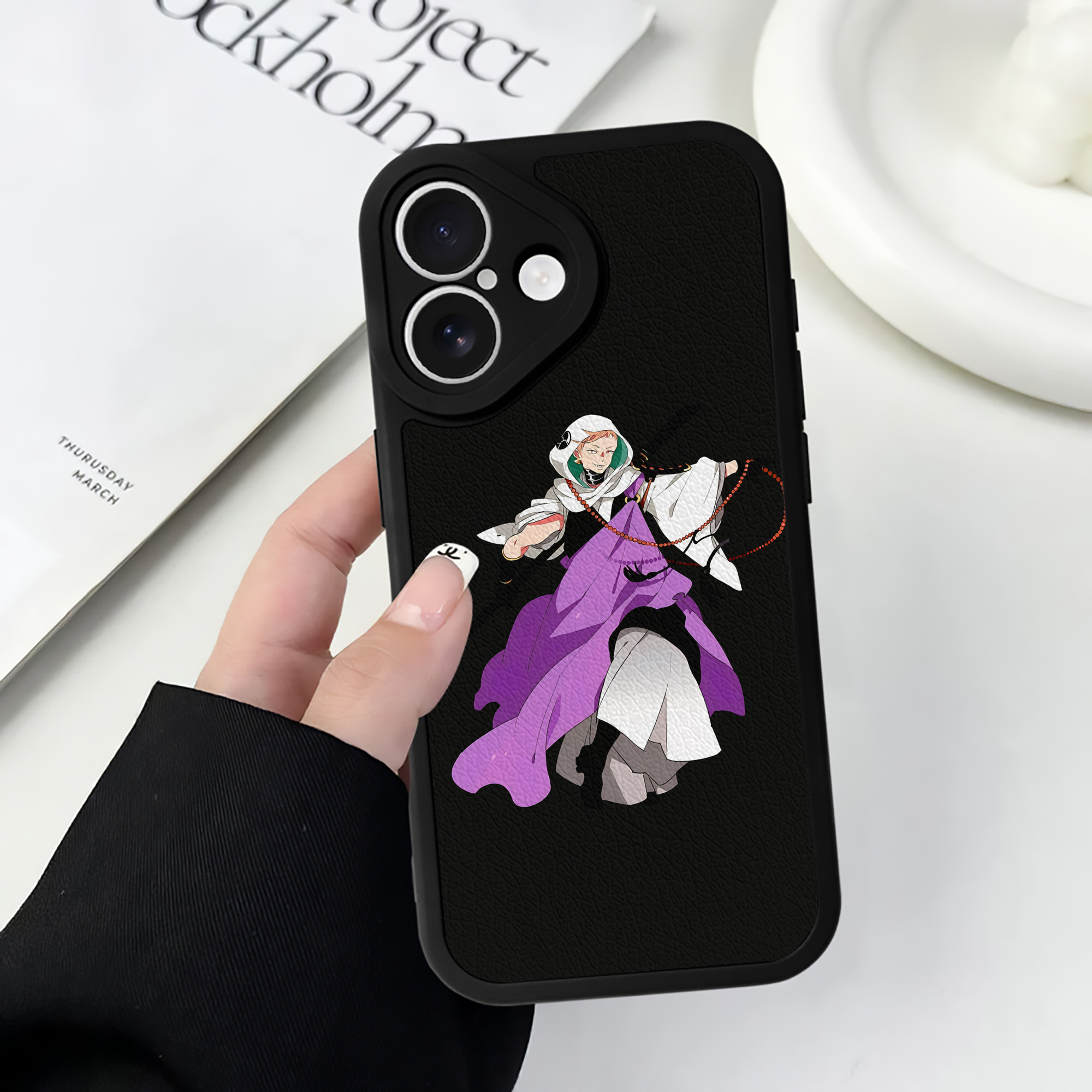 （画像用） 刀剣乱舞 Touken Ranbu 【iPhone 16シリーズ対応】シリコンスマホケース（レザー調） 材質：シリコン